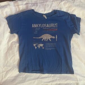 Blue Ankylosaurus Kids Tee